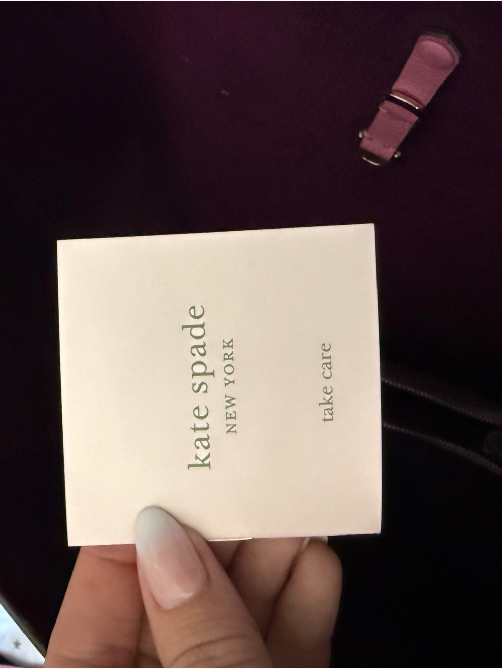 kate spade Pink Pebbled Leather Tote - Picture 3 of 4
